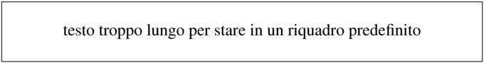 Output di «box width 4 testo troppo lungo per stare in un riquadro predefinito»